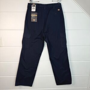 Dickies 34x34 Cargo Pants Straight Leg Loose Fit Navy Blue NEW Work Pant Utility